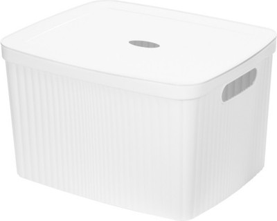 Корзина для белья Бытпласт Velvet 435250416 (белый)