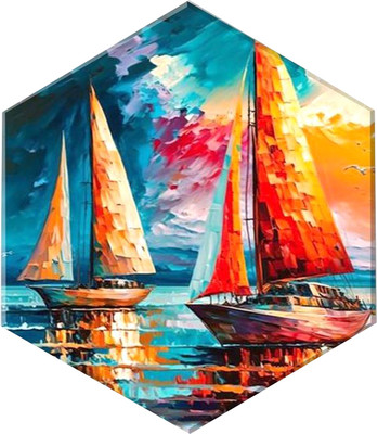 Картина по номерам ILikeGift Парусники на закате / VHR0003