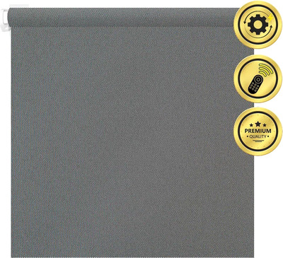 Рулонная электроштора НеоФьюжен Оливия 120х250 правая (маренго, белая фурнитура)