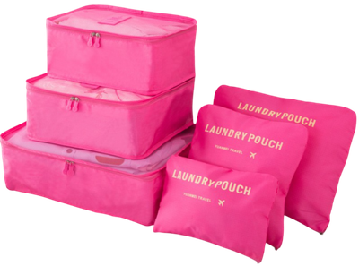 Набор органайзеров ILikeGift Laundry pouch / 133-026 (6шт, фуксия)