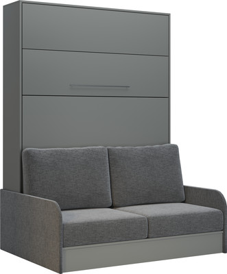 Шкаф-кровать трансформер Макс Стайл Practice Sofa 160x200x18 Egger (серый асфальт U732 ST9)