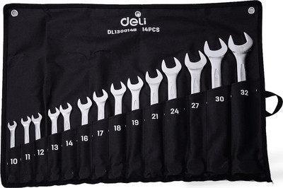 Набор ключей Deli EDL130014B (14шт, серебристый)