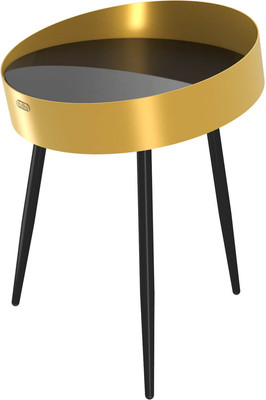 Журнальный столик Sheffilton SHT-CT58 / 252115 (черный глянец/золото/черный муар)