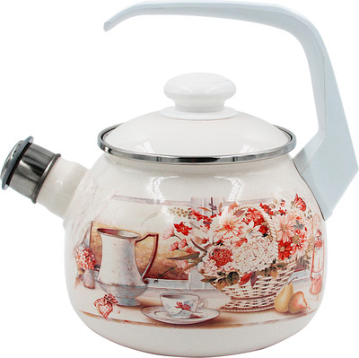 Чайник со свистком Лысьвенские эмали Летний этюд 2711АП/4Жм