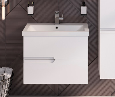 Тумба под умывальник Runo Стокгольм 70 (подвесная)