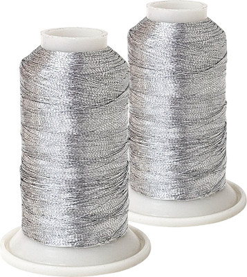 Набор вышивальных ниток Sentex 150D/2 1000 метров (серебристый, 2шт)