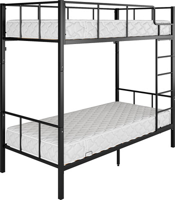 Двухъярусная кровать Князев Мебель Турнео 1 ТУ1.80.200.Ч (черный муар)