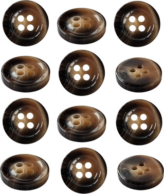 Набор пуговиц Sentex P-BR-4681-15/4 (12шт, бежево-коричневый)
