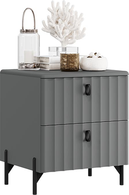 Прикроватная тумба ТриЯ Тиффани / 407.002.000 (серый графит/графит матовый)