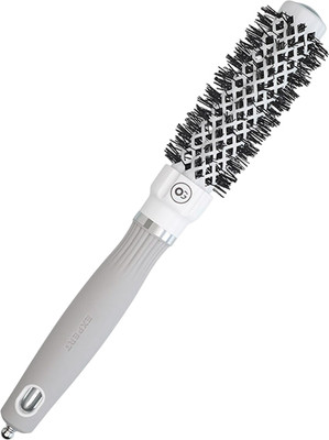 Расческа Olivia Garden Термобрашинг Expert Blowout Grip White&Grey (25мм, белый/серый)