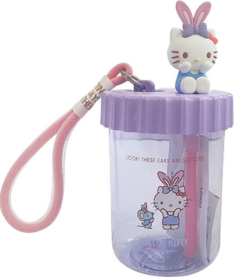 Бутылка для воды Miniso Hello Kitty 0907 (с соломинкой)