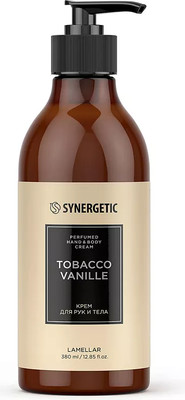 Крем для тела Synergetic Табак-ваниль для рук и тела (380мл)