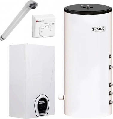 Комплект газового котла с бойлером Federica Bugatti 24В + S-Tank BER 200