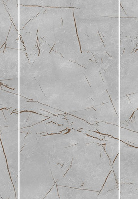 Панель ПВХ STELLA Light Slim Мрамор Грей 673/1 (2600х250х5)