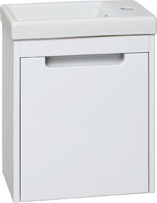 Тумба под умывальник Runo Микра 40 правая (подвесная, белый)