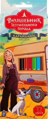 Набор цветных карандашей Мульти-пульти Волшебник Изумрудного Города / CP_64235 (12цв)