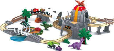 Железная дорога игрушечная Hape Железная дорога Парк динозавров / E3795_HP