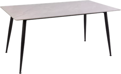 Обеденный стол Signal Rion 130x70x76 (серый глянец/черный)