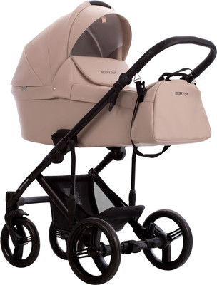 Детская универсальная коляска Bebetto Magnum Light Pro 2в1 Light Pro (01, бежевая кожа)