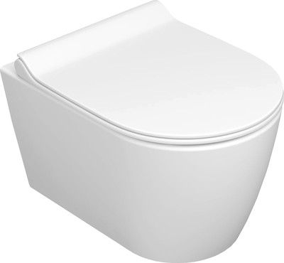 Унитаз подвесной Керамин Трент R МЛ Slim (белый, матовый)