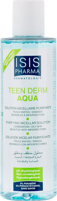 Мицеллярная вода ISISPHARMA Teen Derm Aqua для комбинированной и жирной кожи (250мл)