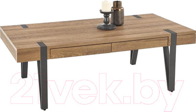 Журнальный столик Halmar Tuluza (орех медовый/черный)