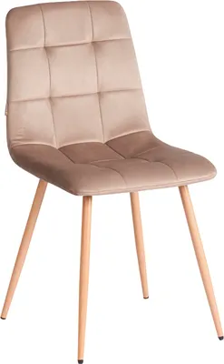 Стул Tetchair Chilly велюр/металл (бежевый/натуральный)