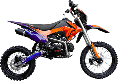 Мотоцикл BSE EX 17/14 / B0EXYG040EBH3 (синий/оранжевый)