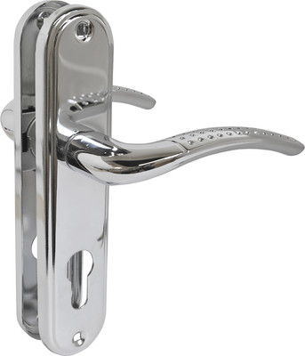 Ручка дверная Аллюр 132-1 61.5мм CP (хром)