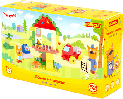 Конструктор Полесье Три кота. Домик на дереве / 61380