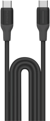 Кабель Momax 1-Link USB-C/USB-C / DC23D (1.2м, черный)