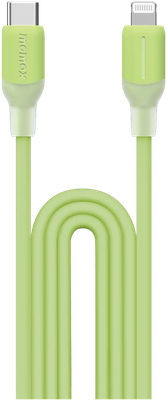 Кабель Momax 1-Link USB-C/Lightning / DL53G (1.2м, мятный/зеленый)