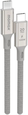 Кабель Momax Elite USB-C/USB-C / DC31L (1м, титан)
