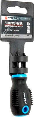 Отвертка Forsage Profi S2 PH2.0х30мм / F-70320030 (28238)