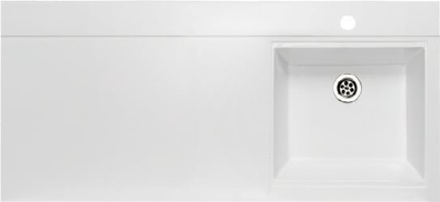 Умывальник Runo Гамма 105 лайт с левым крылом (белый)