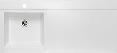 Умывальник Runo Гамма 105 лайт с правым крылом (белый)