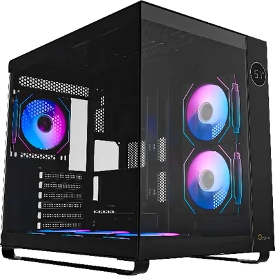 Корпус для компьютера Ocypus Iota C70 ARGB / Iota-C70-BKD600XX-GL (черный, без БП)