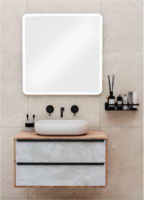 Зеркало Runo Руан Led 80х80 (с подсветкой)