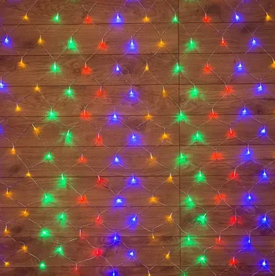 Светодиодная сеть Neon-Night 215-109 (1.5x1.5м, мультиколор)