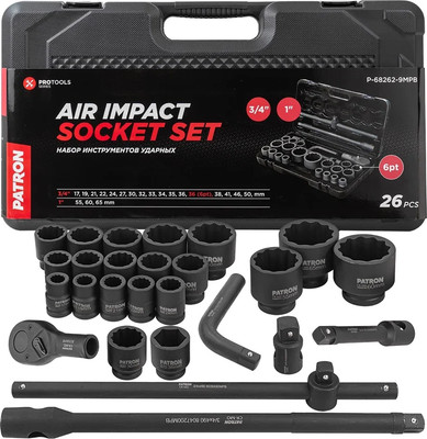 Универсальный набор инструментов Patron P-68262-9MPB (58986)