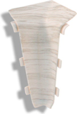 Уголок для плинтуса DekorPlast 67мм LL004 (2шт, аруша светло-серый, внутренний, флоупак)