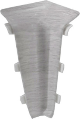 Уголок для плинтуса DekorPlast 67мм LL007 (2шт, ива серебристая, внутренний, флоупак)