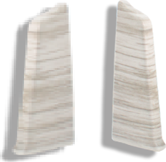 Заглушка для плинтуса DekorPlast 67мм LL004 (2шт, аруша светло-серый, флоупак)