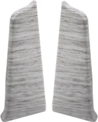 Заглушка для плинтуса DekorPlast 67мм LL007 (2шт, ива серебристая, флоупак)