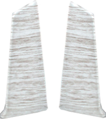 Заглушка для плинтуса DekorPlast 67мм LL030 (2шт, береза белая, флоупак)