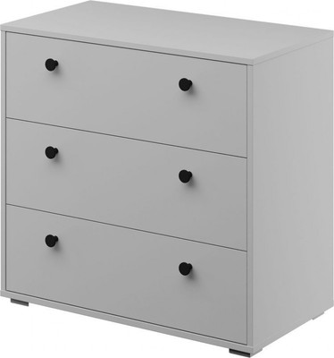 Комод Bravo Мебель Оскар 3 ящика без надстройки (белый снег)