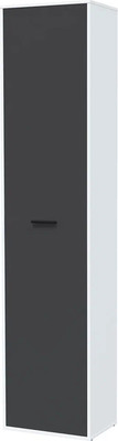 Шкаф-пенал Интерлиния Skill-23/1 (белый платинум/антрацит)