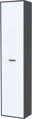 Шкаф-пенал Интерлиния Skill-23/1 (антрацит/белый платинум)