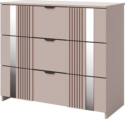 Комод Мебель-КМК 3Я Харди КМК 0965.21 (латте 640/SAT 34 ирландский ликер)