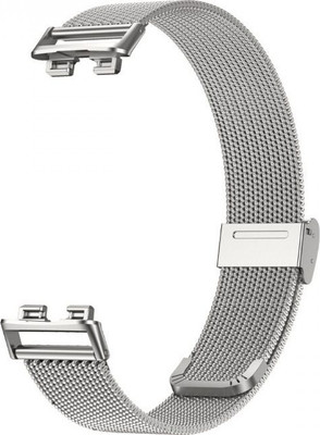 Ремешок для умных часов Rumi Mesh для Huawei Band 8/Band 9 (серебристый)